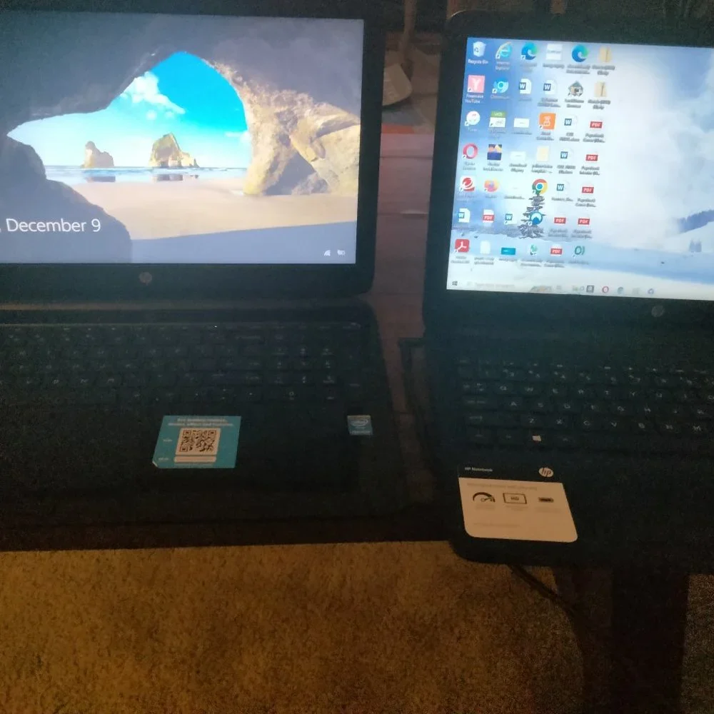 2 HP Laptops